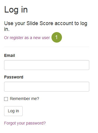 login form